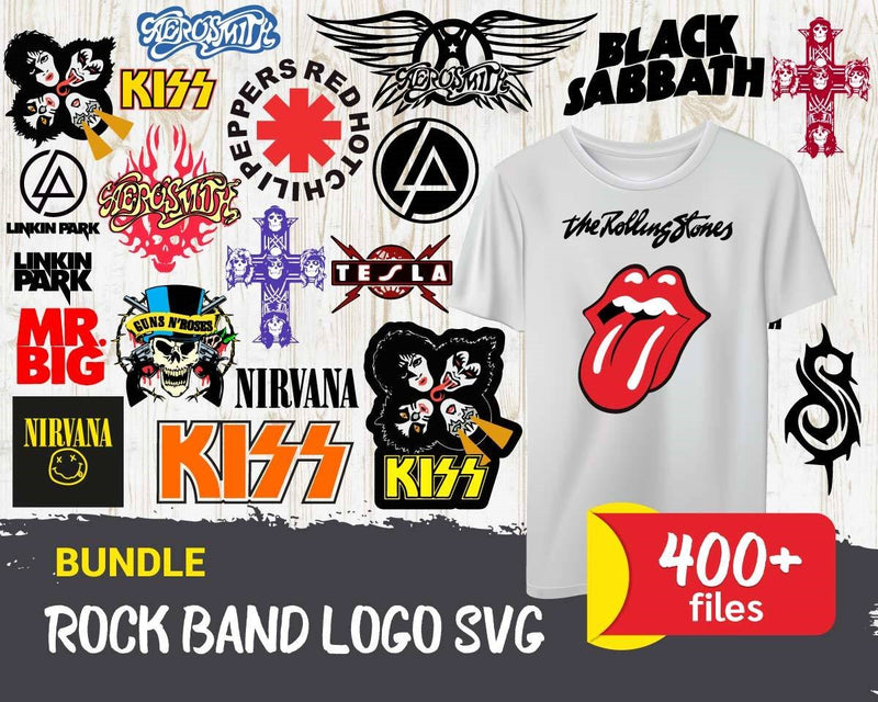 400+ Rock Band SVG Bundle V1