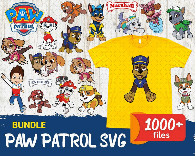 1000+ Paw Patrol SVG Bundle V3