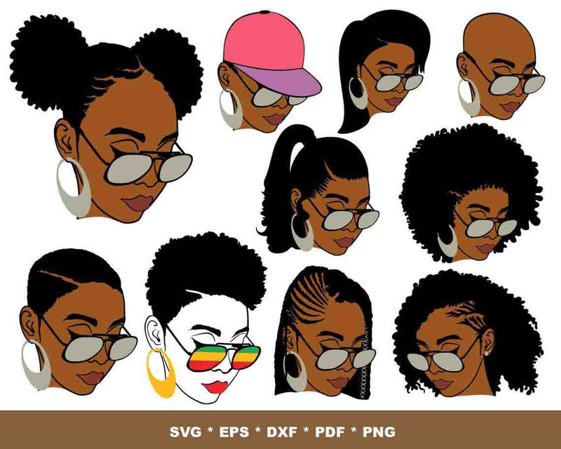 1000+ Afro Women SVG Bundle