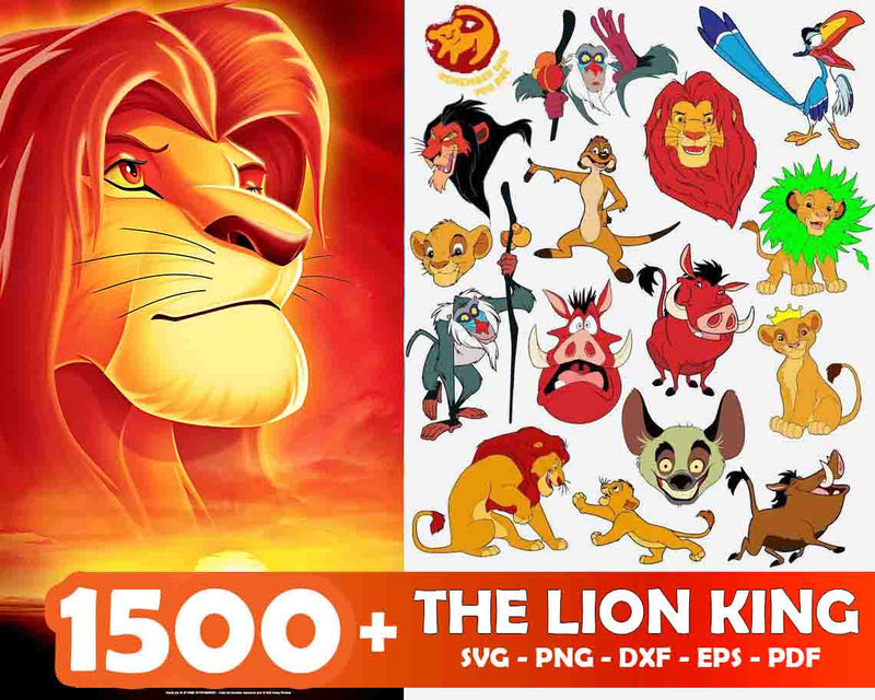 1500+ The Lion King SVG Bundle