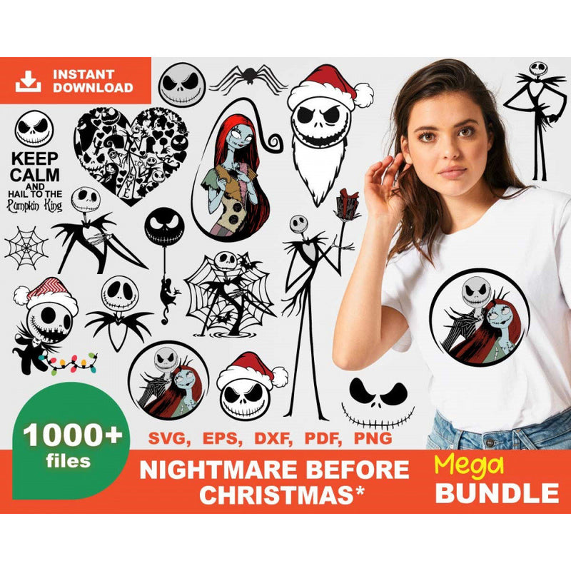 1000+ Nightmare before christmas svg mega bundle