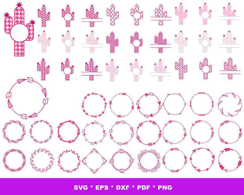 1800+ Pink Love SVG Bundle