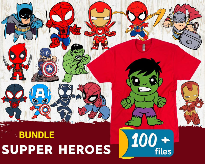 100+ Super Heroors Svg Bundle V2