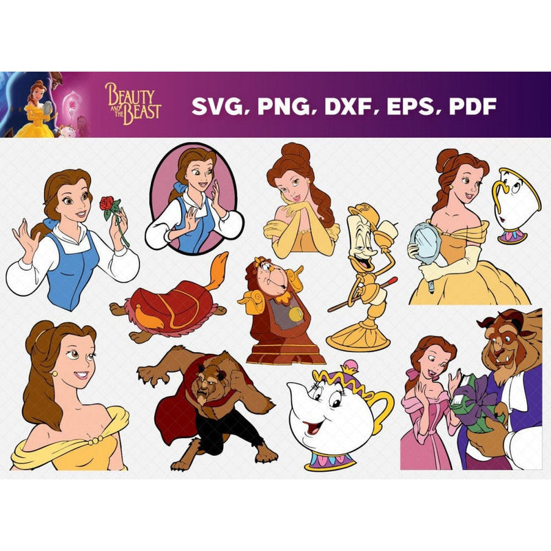 70+ Beauty and thebeast svg bundle
