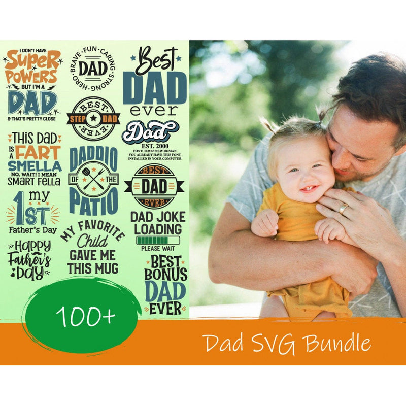 100+ DAD SVG BUNDLE