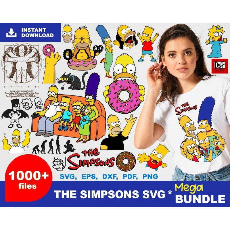 1000+ The simpsons svg mega bundle