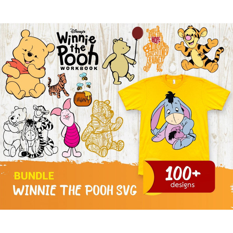 100+ Winnie the pooh svg bundle