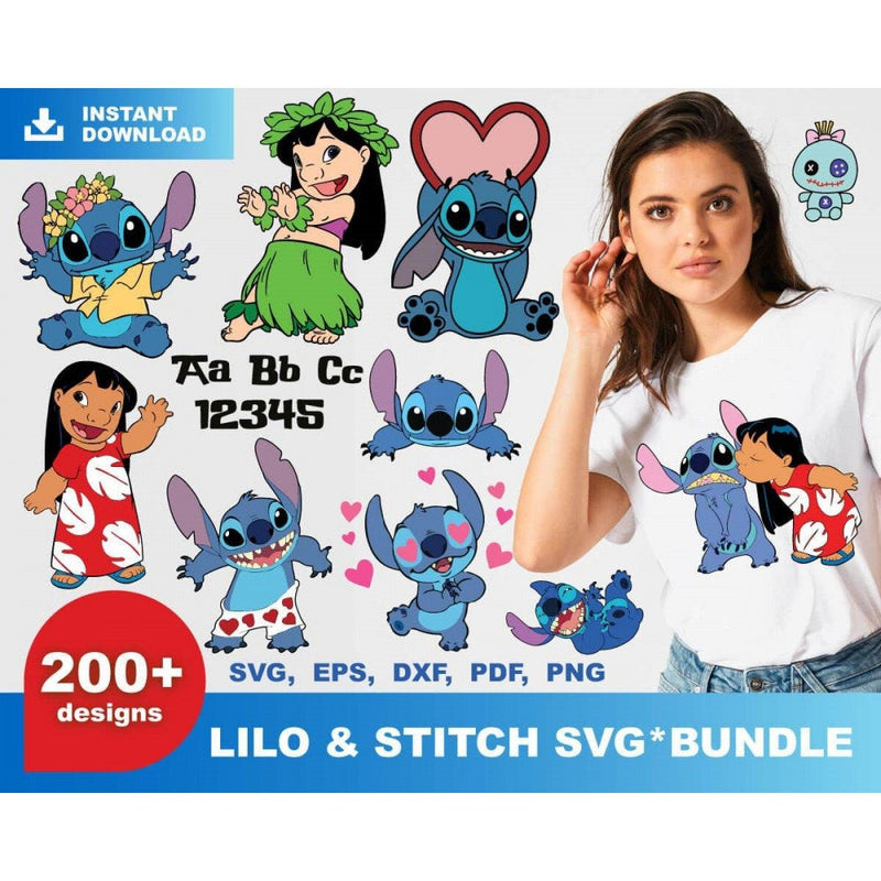200+ Lilo and stitch svg bundle