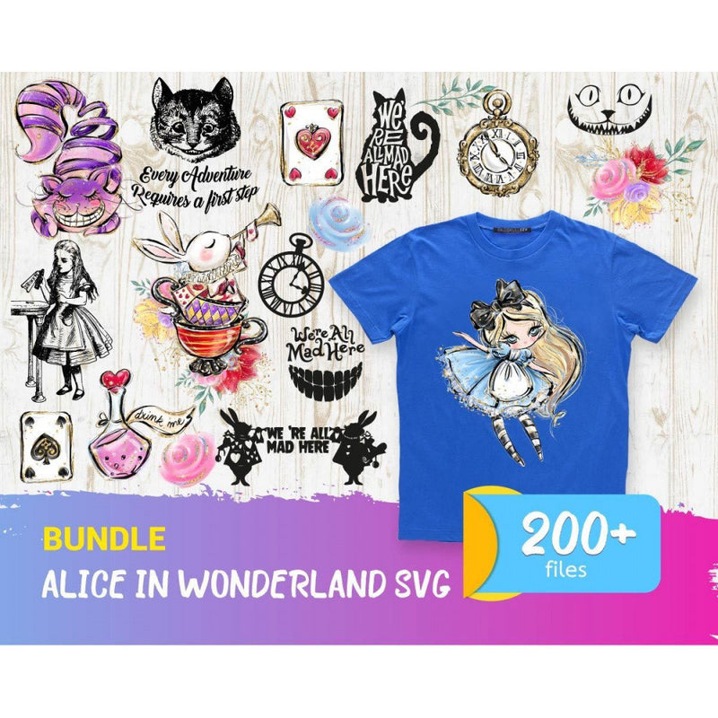 200+ Alice in wonderland svg bundle