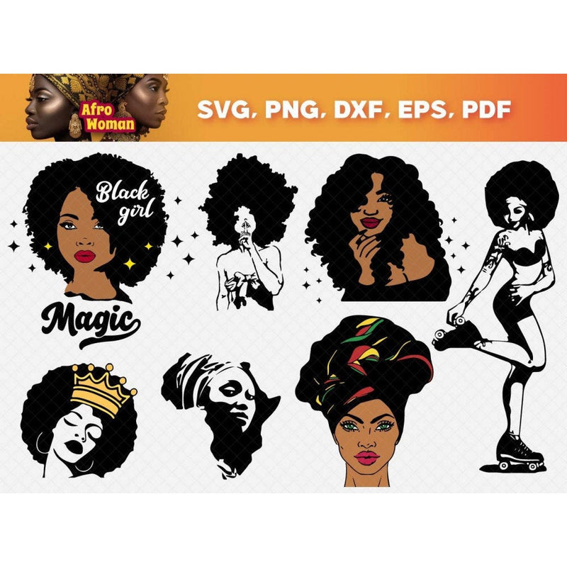 100+ Afro woman svg bundle