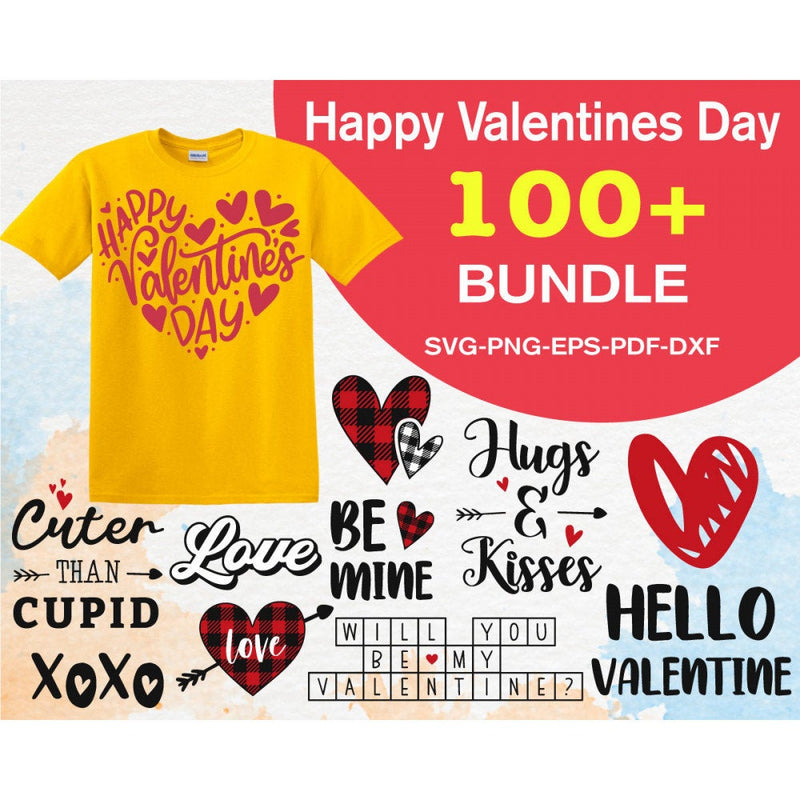 100+ Happy valentines day svg bundle