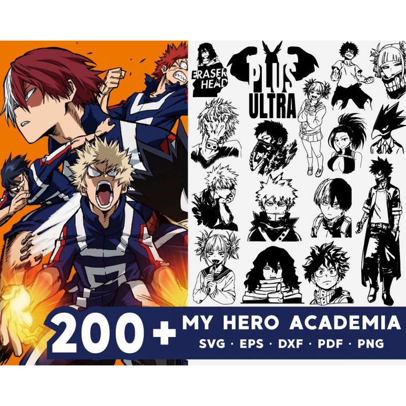 200+ MY Hero academia svg bundle