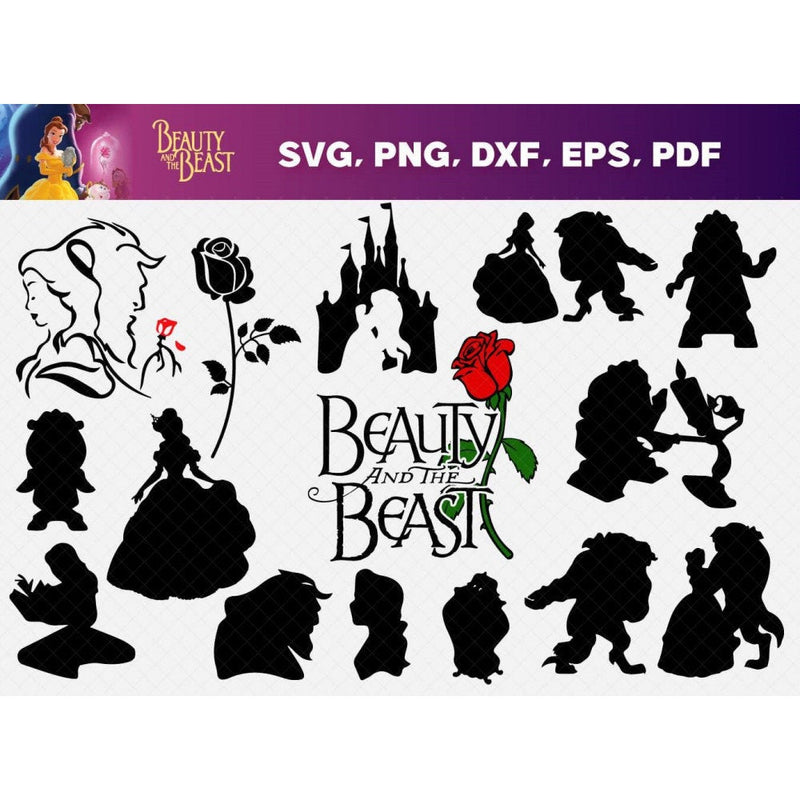 70+ Beauty and thebeast svg bundle