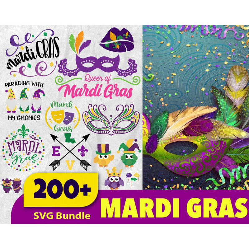 200+ MARDI GRAS SvG BUNDLE