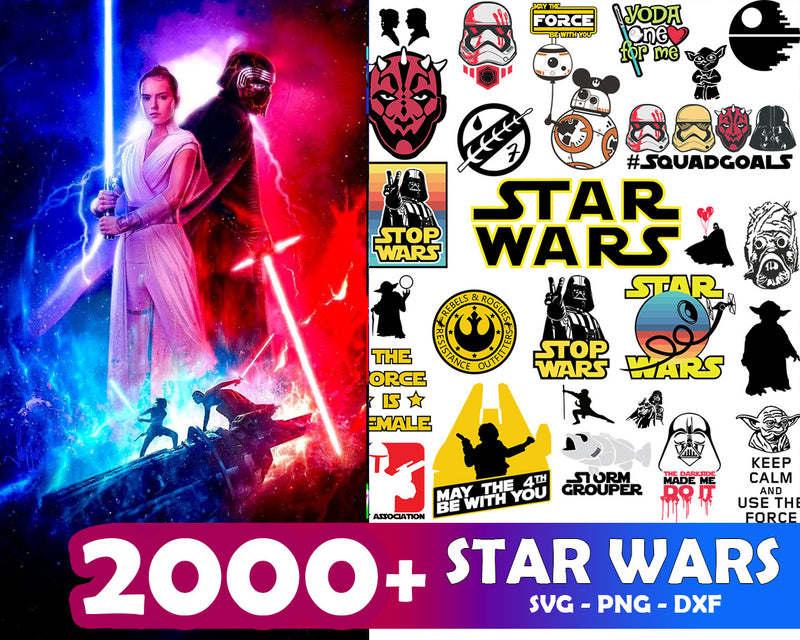 2000+ Star Wars SVG Bundle