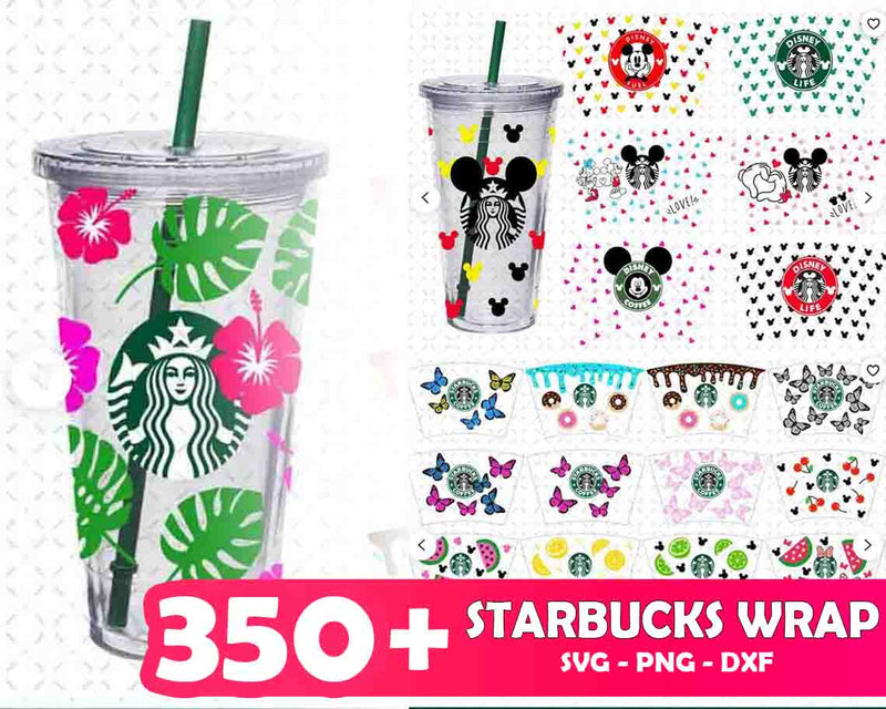 350+ Starbucks Wrap SVG Bundle