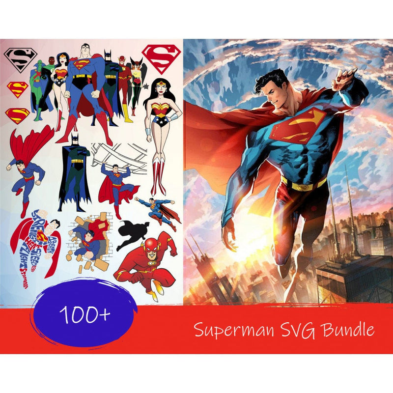 100+ SUPERMAN SVG BUNDLE