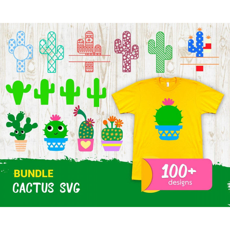 100+ Cactus in on point school svg bundle