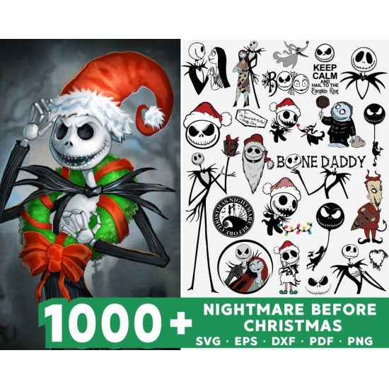 1000+ Nightmare before christmas svg mega bundle