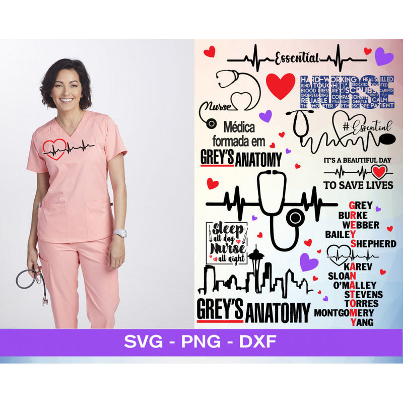 500+ Doctor and nurse svg bundle