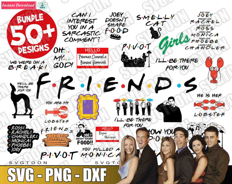 50+ Friends SvG Bundle