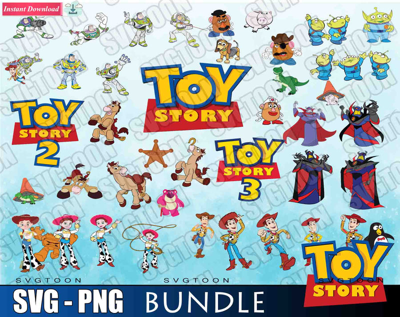 Toy Story Bundle SVG DXF PNG